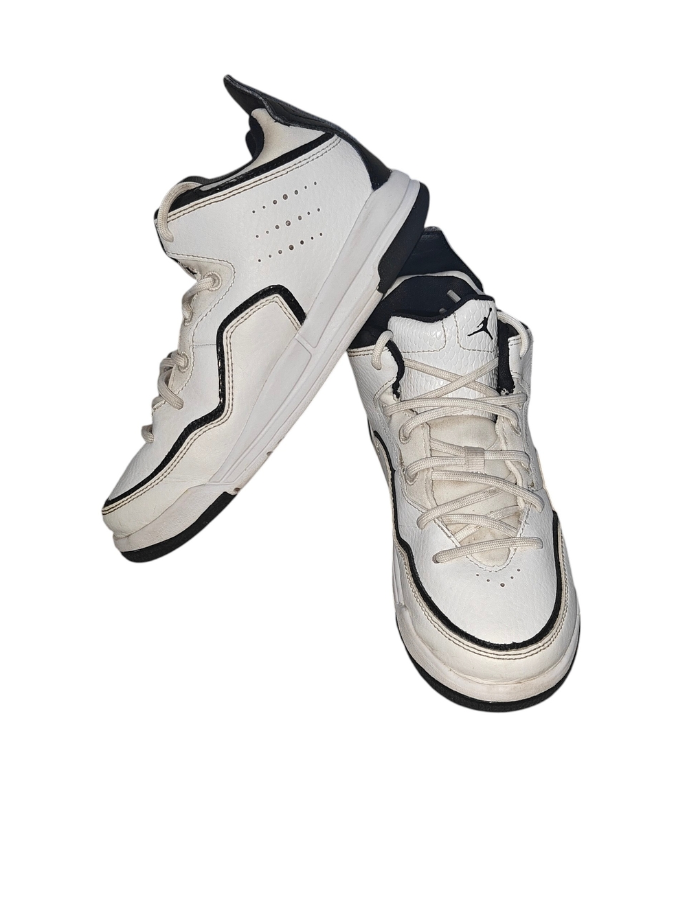 Nike Jordan Courtside 23 Sneakers White and Black Size 1Y